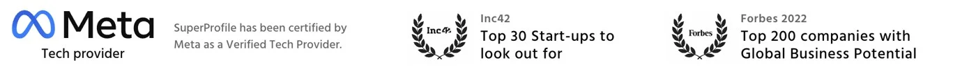 Meta Verified Tech Provider, Inc42 Top 30 Start-ups, Forbes 2022 Top 200 companies